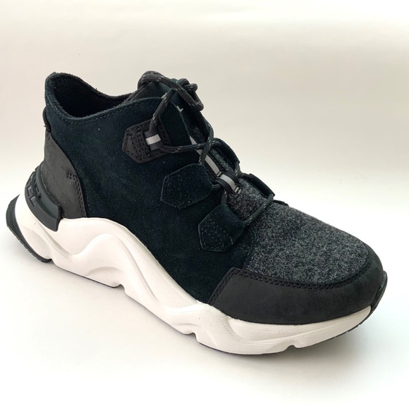 Sorel Kinetic Caribou Black Suede Boot Sneakers Waterproof Leather Winter Boot 8 - Picture 15 of 16